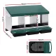i.Pet Chicken Nesting Box Roll Away 3 Holes Metal Wall Mounted Nest Box Green image: 1