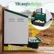 i.Pet Chicken Nesting Box Roll Away 3 Holes Metal Wall Mounted Nest Box Green image: 4