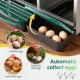 i.Pet Chicken Nesting Box Roll Away 3 Holes Metal Wall Mounted Nest Box Green image: 5
