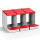 i.Pet Chicken Nesting Box 3 Hole Roll Away Poultry Hen Laying Egg Hutch Red