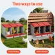 i.Pet Chicken Nesting Box 3 Hole Roll Away Poultry Hen Laying Egg Hutch Red image: 3