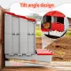 i.Pet Chicken Nesting Box 3 Hole Roll Away Poultry Hen Laying Egg Hutch Red image: 4