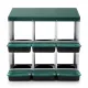 i.Pet Chicken Nesting Box Roll Away Metal Nesting Box Wall Mounted 6 Holes Green image: 2