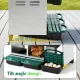i.Pet Chicken Nesting Box Roll Away Metal Nesting Box Wall Mounted 6 Holes Green image: 4