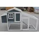 YES4PETS Large Chicken Coop Rabbit Guinea Pig Hutch Ferret House Chook Hen House Run image: 4