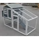 YES4PETS Large Chicken Coop Rabbit Guinea Pig Hutch Ferret House Chook Hen House Run image: 5