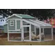 YES4PETS Green Large Chicken Coop Rabbit Hutch Ferret Guinea Pig Cage Hen Chook Cat Kitten House