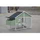 YES4PETS Green Large Chicken Coop Rabbit Hutch Ferret Cat Cage Hen Chook Cat Kitten House image: 4
