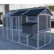 YES4PETS Grey XXL Chicken Coop Rabbit Guinea Pig Hutch Ferret Hen Cat Bird House image: 1