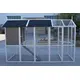 YES4PETS Grey XXL Chicken Coop Rabbit Guinea Pig Hutch Ferret Hen Cat Bird House image: 2