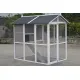 YES4PETS Grey XL Chicken Coop Rabbit Guinea Pig Hutch Ferret Hen Cat Bird House