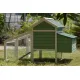 YES4PETS Green Small Chicken coop with nesting box for 2 Chickens / Rabbit Hutch image: 4