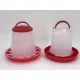 YES4PETS Small Poultry Bird Chicken Water Drinker 1 L & 1.5 kg Food Feeder Grain Seed Set