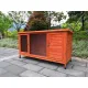 YES4PETS XXL Rabbit Hutch Guinea Pig Cage , Ferret cage Chicken Coop W Pull Out Tray 150x60x75 cm image: 1