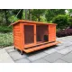 YES4PETS XXL Rabbit Hutch Guinea Pig Cage , Ferret cage Chicken Coop W Pull Out Tray 150x60x75 cm image: 4