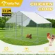 VaKa 3 x 2 x 1.95m Metal Walk-In Chicken Coop Rabbit Hutch Cage Hen House