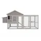 Samland Wooden Outdoor Chicken Coop with Nesting Box Large Run 228cm