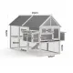i.Pet Large Chicken Coop 213 x 176 x 152cm Grey White