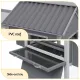 i.Pet Extra Large Wooden Chicken Coop Rabbit Hutch Outdoor Run Grey White 228cm