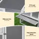 i.Pet Large Chicken Coop 213 x 176 x 152cm Grey White