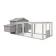 Samland Wooden Chicken Coop with Spacious Run, Outdoor Waterproof Hen House