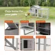 Samland Wooden Outdoor Chicken Coop with Nesting Box Large Run 228cm