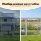 i.Pet Extra Large Wooden Chicken Coop Rabbit Hutch Outdoor Run Grey White 228cm