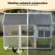 i.Pet Large Chicken Coop 213 x 176 x 152cm Grey White