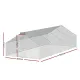 i.Pet Chicken Coop Cage 3 x 8 x 2m Galvanised Steel