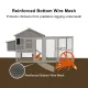 Samland Wooden Outdoor Chicken Coop with Nesting Box Large Run 228cm