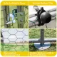 VaKa 3 x 2 x 1.95m Metal Walk-In Chicken Coop Rabbit Hutch Cage Hen House