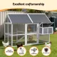 i.Pet Large Chicken Coop 213 x 176 x 152cm Grey White