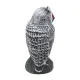 Plastic Owl Bird Deterrent Garden Decoy with Red Eyes