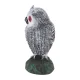 Plastic Owl Bird Deterrent Garden Decoy with Red Eyes