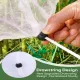 Garden Mesh Netting Plant Cover with Drawstring, 19.7 x 29.5in, 63 x 90.6in, 2 Pack