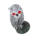 Plastic Owl Bird Deterrent Garden Decoy with Red Eyes