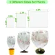 4-Pack Bird Netting Pest Barrier with Drawstring, 4.9ft x 3.3ft / 3.3ft x 2.7ft