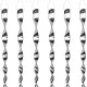 16 Pack Silver Spiral Reflective Bird Repellent Scare Rods, 29.5cm