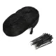 4 x 5m Black Nylon Anti-Bird Netting with 50 Cable Ties