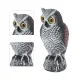 Plastic Owl Bird Deterrent for Gardens, Waterproof and Sun-Resistant