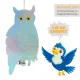 Holographic Reflective Fake Owl Bird Repellent Scare Device