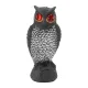 Owl Bird Deterrent Garden Plastic Red-Eyes Owl, Wear-Resistant