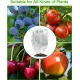 4-Pack Bird Netting Pest Barrier with Drawstring, 4.9ft x 3.3ft / 3.3ft x 2.7ft