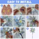 10-Piece Bird-Repelling Reflective Windmill Set for Outdoor Areas
