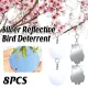 8 PCS Reflector Mirror Bird Scare Device, Round Hanging