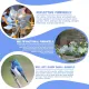 10-Piece Bird-Repelling Reflective Windmill Set for Outdoor Areas